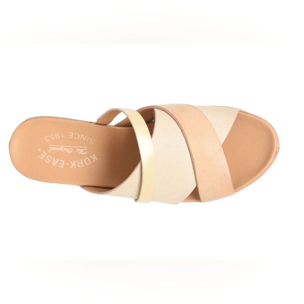 NIB Kork-Ease Addie Color Block Wedge Sandal, Womens 7 - Picture 3 of 7